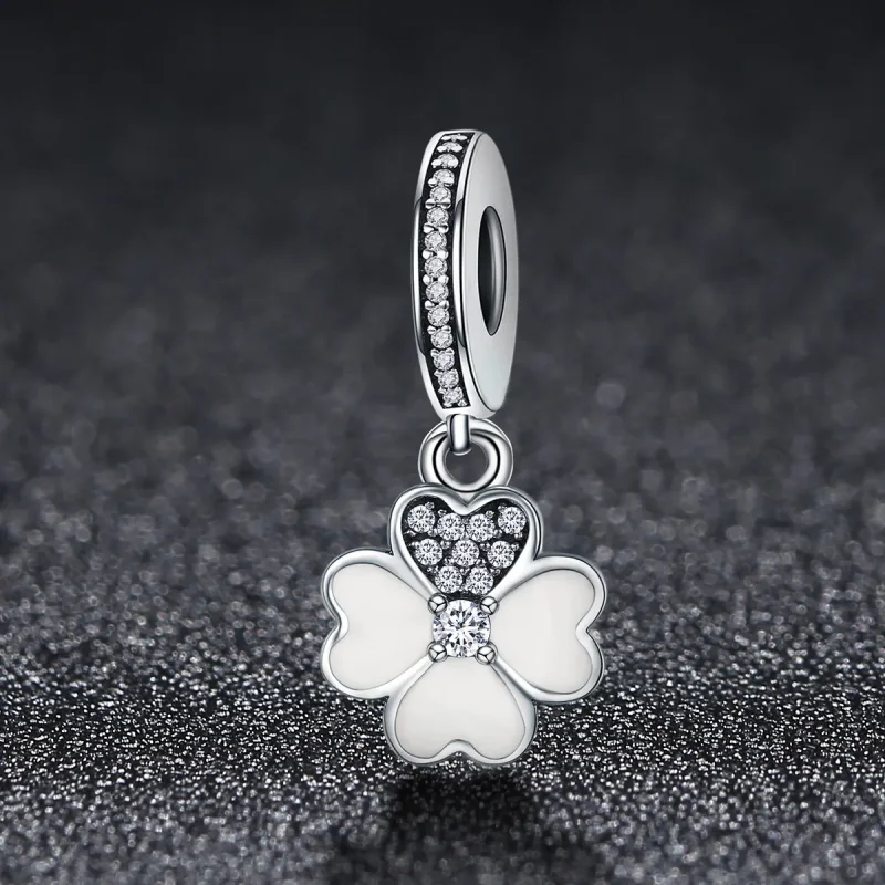 (imagine pentru) Pandora Style Silver Clover Dangle - SCC259 - Vizualizare 2