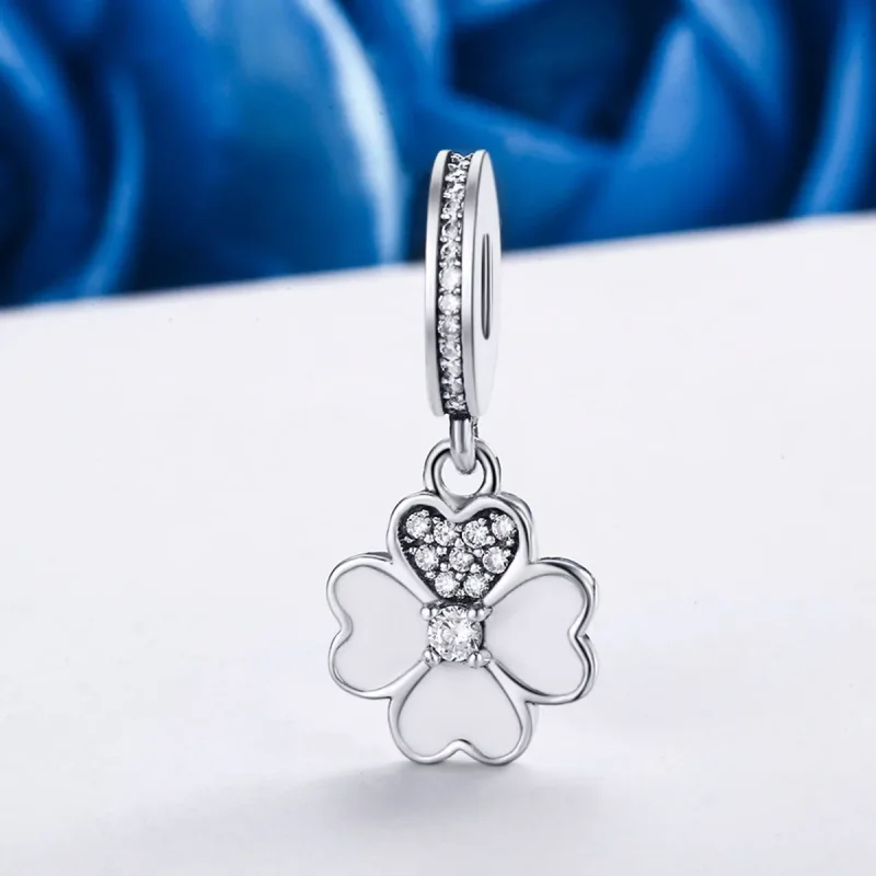 (imagine pentru) Pandora Style Silver Clover Dangle - SCC259 - Vizualizare 3