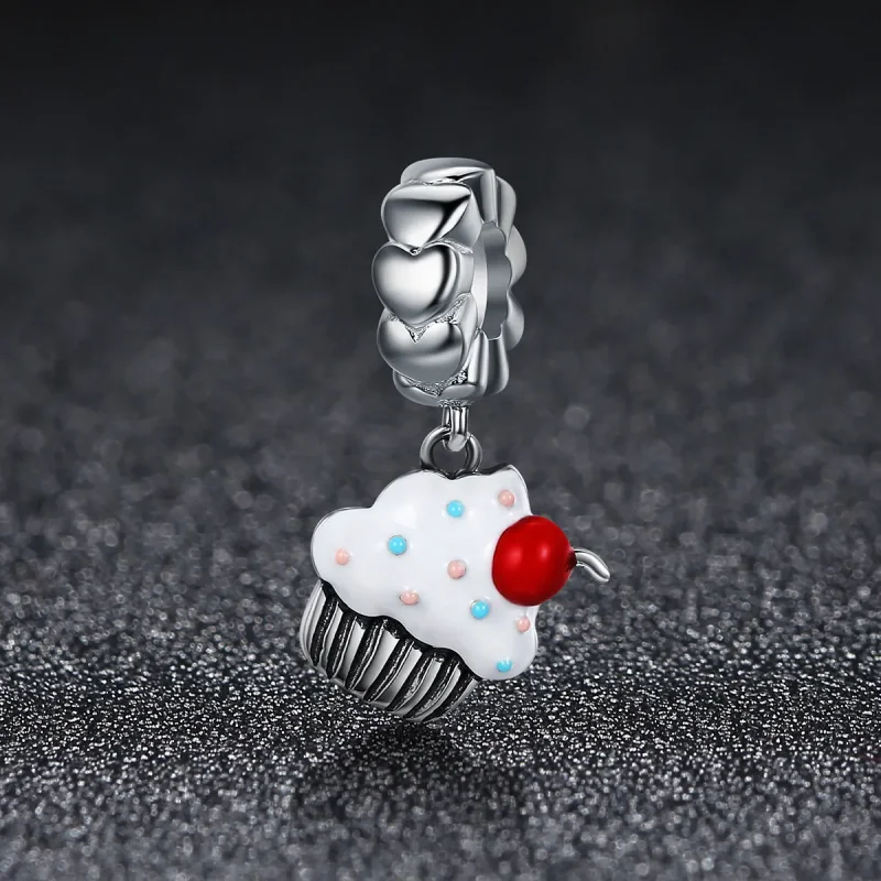 (imagine pentru) Pandora Style Cupcakes Atârnare Argint - SCC350 - Vizualizare 2