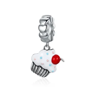 (imagine pentru) Pandora Style Cupcakes Atârnare Argint - SCC350