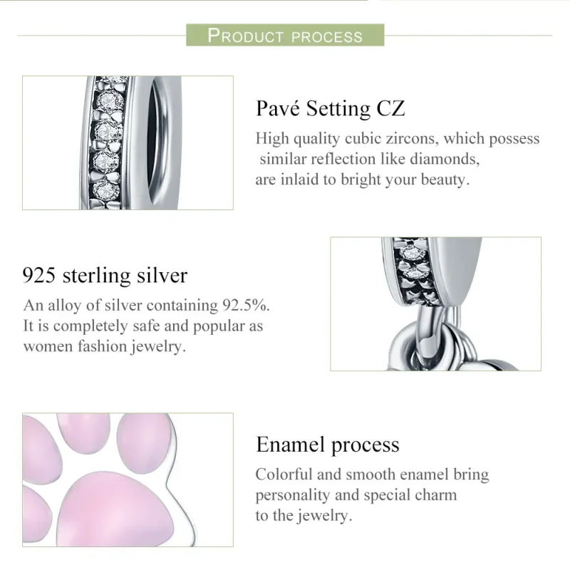 (imagine pentru) Pandora Style Silver Pet Langleantă - SCC452 - Vizualizare 7