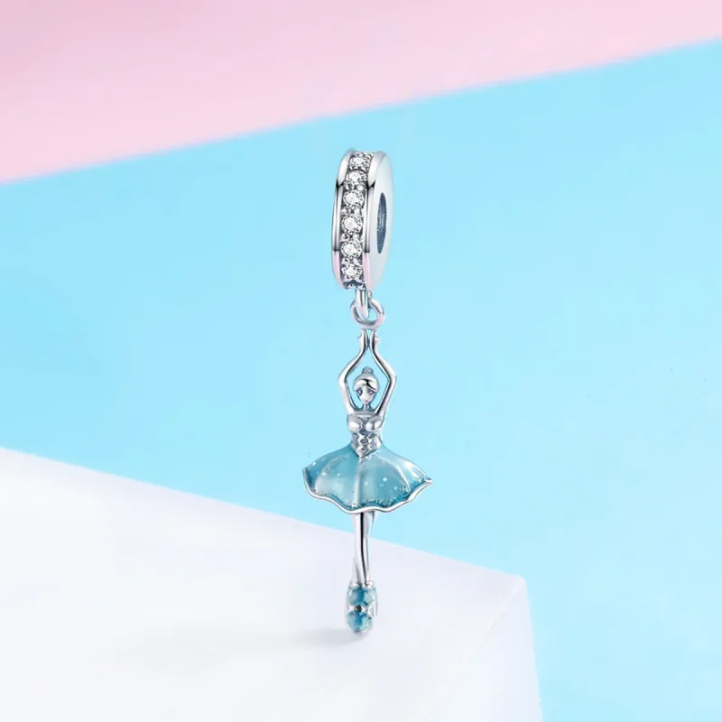 (imagine pentru) Pandora Style Balerina din argint cu pandantiv - SCC514 - Vizualizare 3