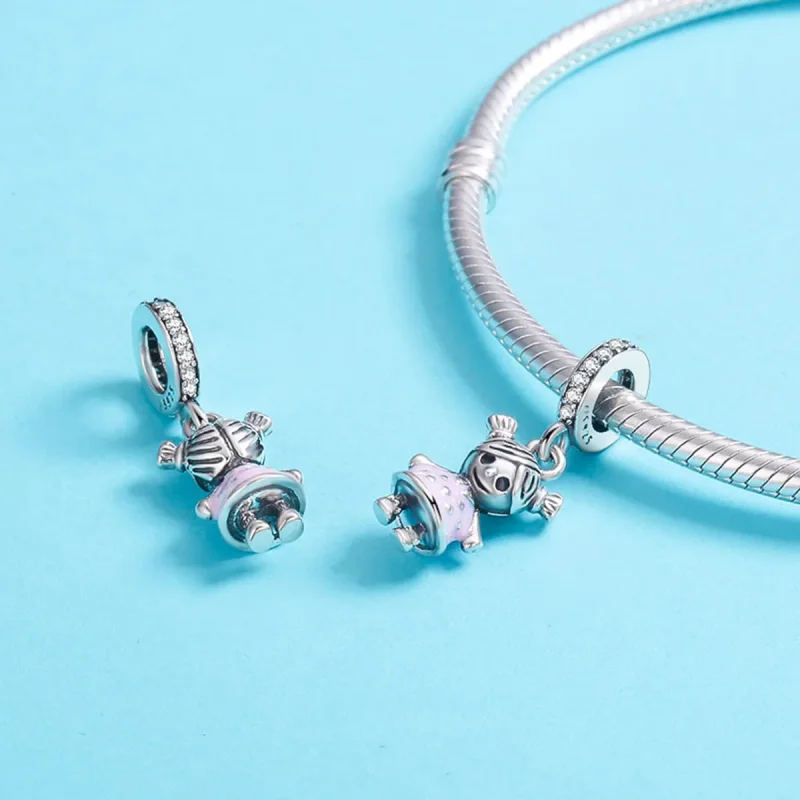 (imagine pentru) Pandora Style Silver Perfect Life Is Sweet Dangle - SCC543 - Vizualizare 5