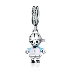 (imagine pentru) Pandora Style Argint Perfect Life Pui de Băiat Pandantiv - SCC544