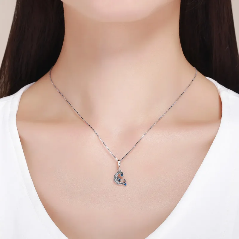 (imagine pentru) Pandora Style Stele Argintii Strălucitoare Atârnătoare - SCC639 - Vizualizare 7
