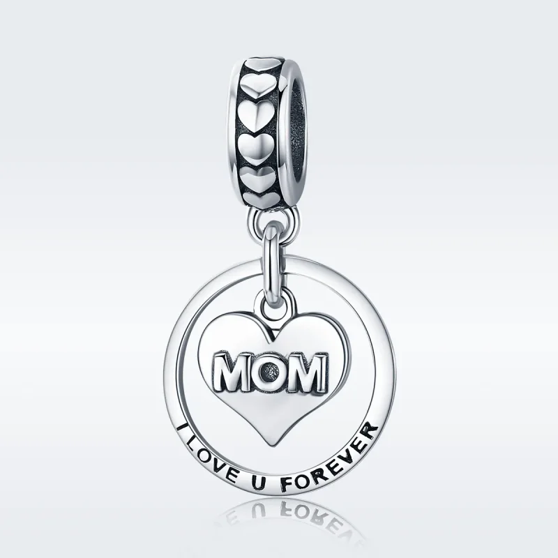 (imagine pentru) Pandora Style Argint Love Mom Agățat - SCC649 - Vizualizare 2
