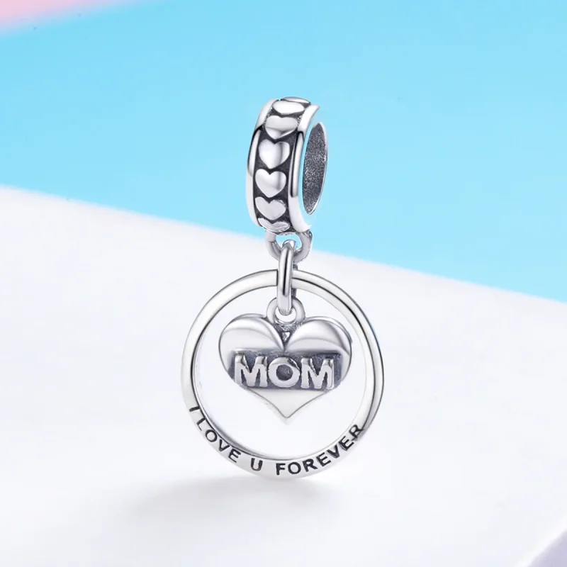 (imagine pentru) Pandora Style Argint Love Mom Agățat - SCC649 - Vizualizare 3