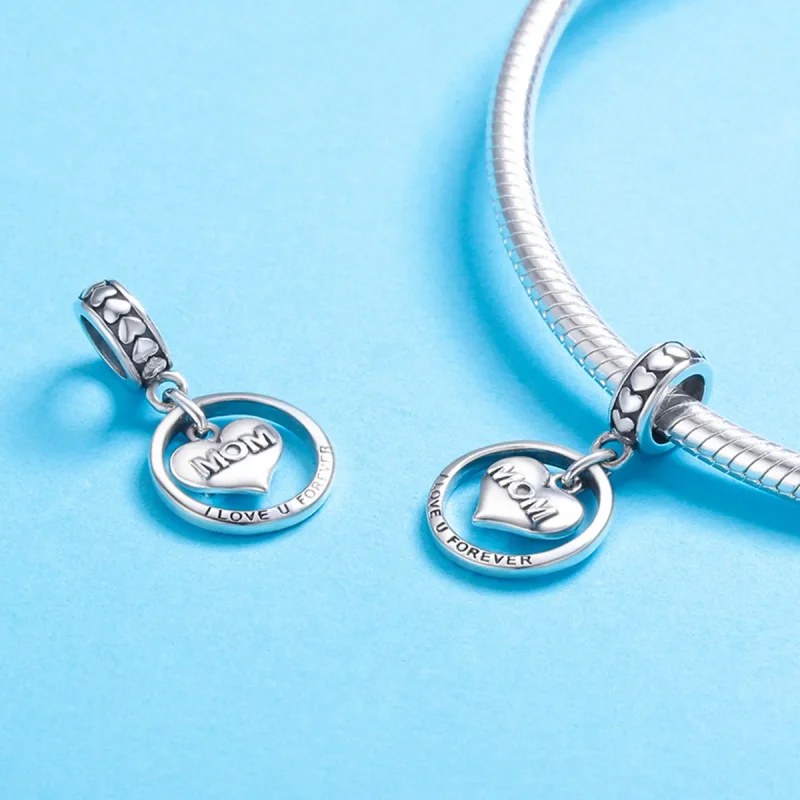 (imagine pentru) Pandora Style Argint Love Mom Agățat - SCC649 - Vizualizare 5