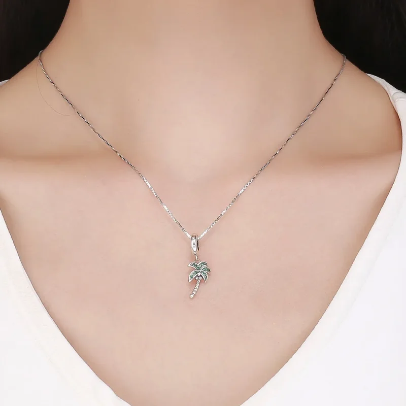(imagine pentru) Pandora Style Argint Palmier Pandantiv - SCC697 - Vizualizare 5