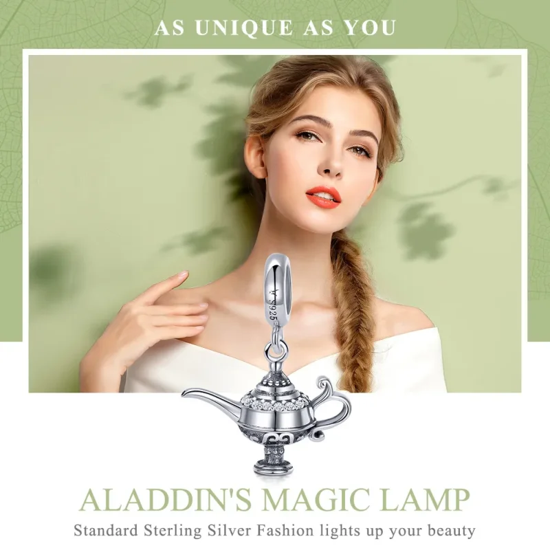(imagine pentru) Pandora Style Lampa lui Aladin din Argint Pandantiv - SCC703 - Vizualizare 6