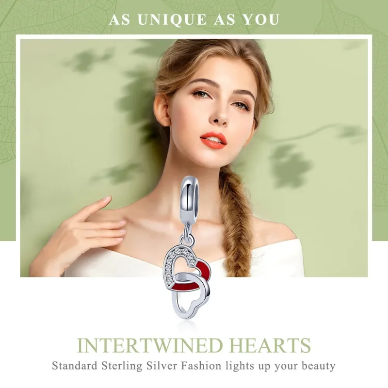 (imagine pentru) Pandora Style Inimă de Argint Atârnătoare - SCC735 - Vizualizare 6