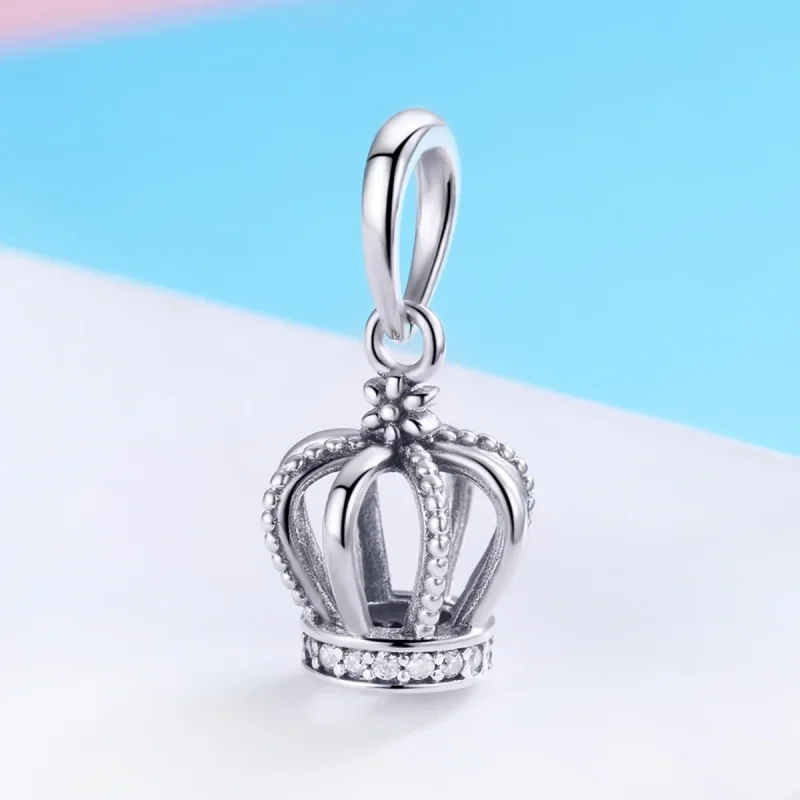 (imagine pentru) Pandora Style Coroană Elegantă de Argint cu Pendant - SCC781 - Vizualizare 2