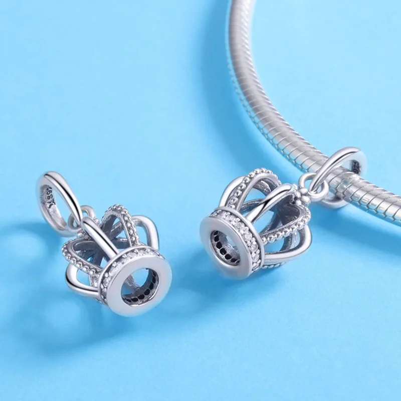 (imagine pentru) Pandora Style Coroană Elegantă de Argint cu Pendant - SCC781 - Vizualizare 4