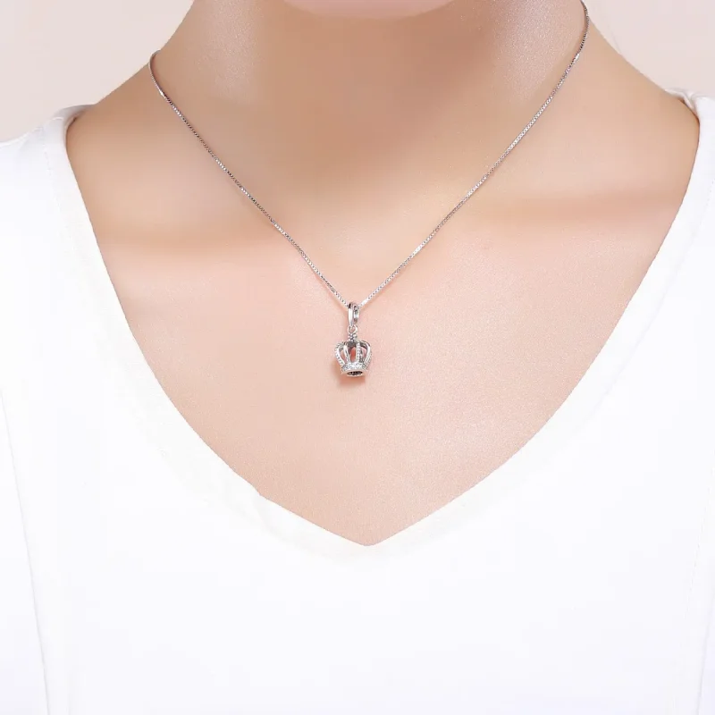 (imagine pentru) Pandora Style Coroană Elegantă de Argint cu Pendant - SCC781 - Vizualizare 5