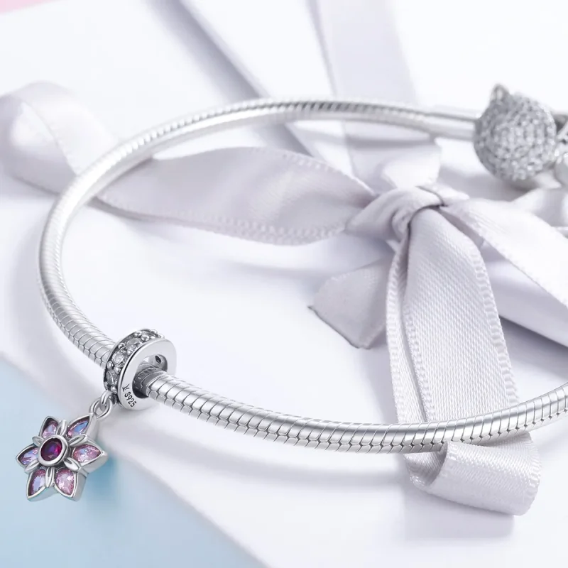 (imagine pentru) Pandora Style Argint Dansul Florilor Pendantă - SCC840 - Vizualizare 4