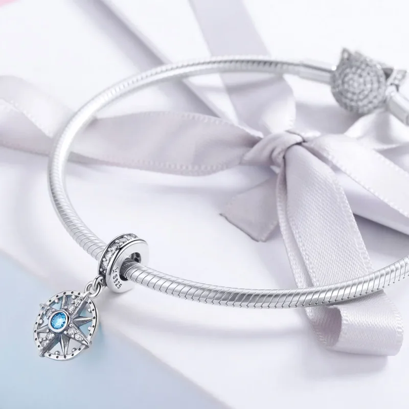 (imagine pentru) Pandora Style Silver Polaris Pendantă - SCC847 - Vizualizare 4