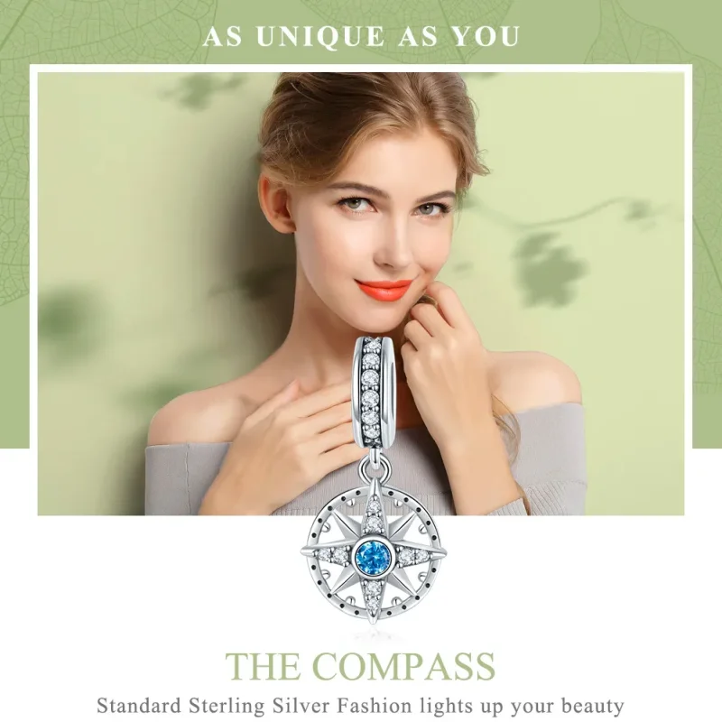 (imagine pentru) Pandora Style Silver Polaris Pendantă - SCC847 - Vizualizare 6