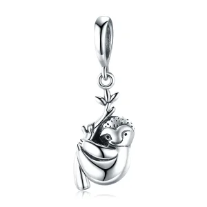 Pandora Style Silver Cute Sloth Dangle - SCC866 (imagine pentru) Pandora Style Silver Cute Sloth Dangle - SCC866