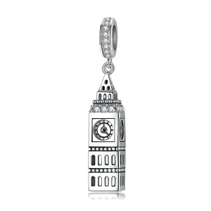 (imagine pentru) Pandora Stil Argint Marea Britanie Big Ben Agățat - SCC868