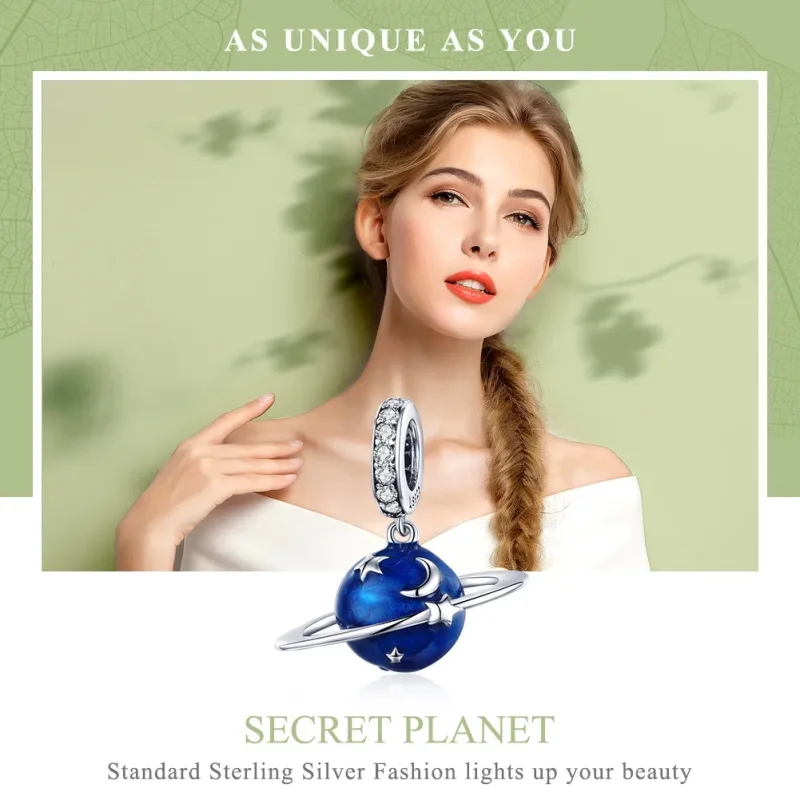 (imagine pentru) Pandora Style Pandantiv Secret Planet Argintiu - SCC933 - Vizualizare 6