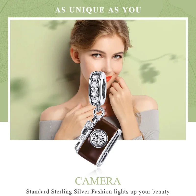 (imagine pentru) Pandora Stil Argint Cameră Digitală Veche Agățată - SCC953 - Vizualizare 6