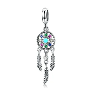 (imagine pentru) Pandora Style Prindere de Vis Argintie cu Pendant - SCC961