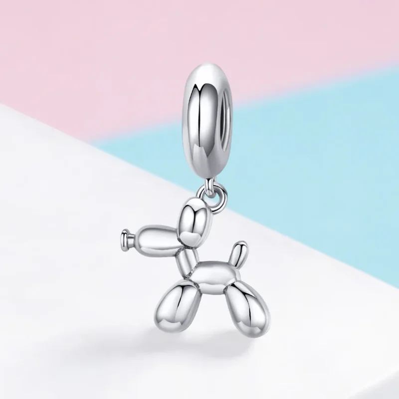 (imagine pentru) Pandora Style Câine Balon Adorabil din Argint, Pendant - SCC981 - Vizualizare 2