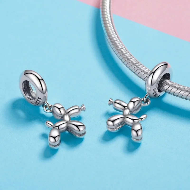 (imagine pentru) Pandora Style Câine Balon Adorabil din Argint, Pendant - SCC981 - Vizualizare 4
