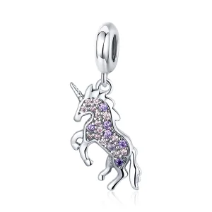 (imagine pentru) Pandora Style Unicorn Agățat de Argint - SCC996