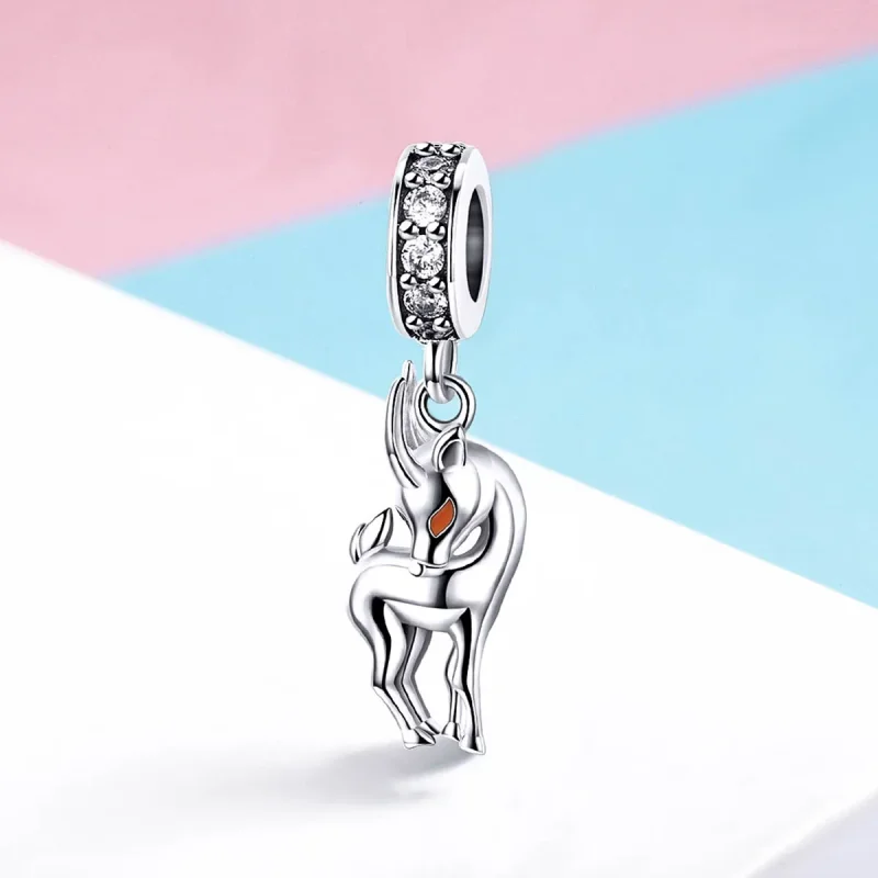 (imagine pentru) Stil Pandora Ultimul Pandantiv cu Antilopă Tibetana - BSC046 - Vizualizare 2