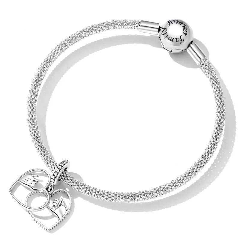 (imagine pentru) Stilul Pandora Dragoste Mână în Mână Dangle - SCC2270 - Vizualizare 5