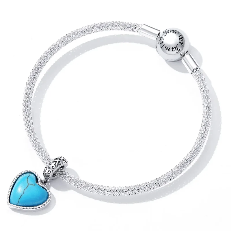 (imagine pentru) Stilul Pandora Turcoazul Iubirii - Pendul - SCC2227 - Vizualizare 5