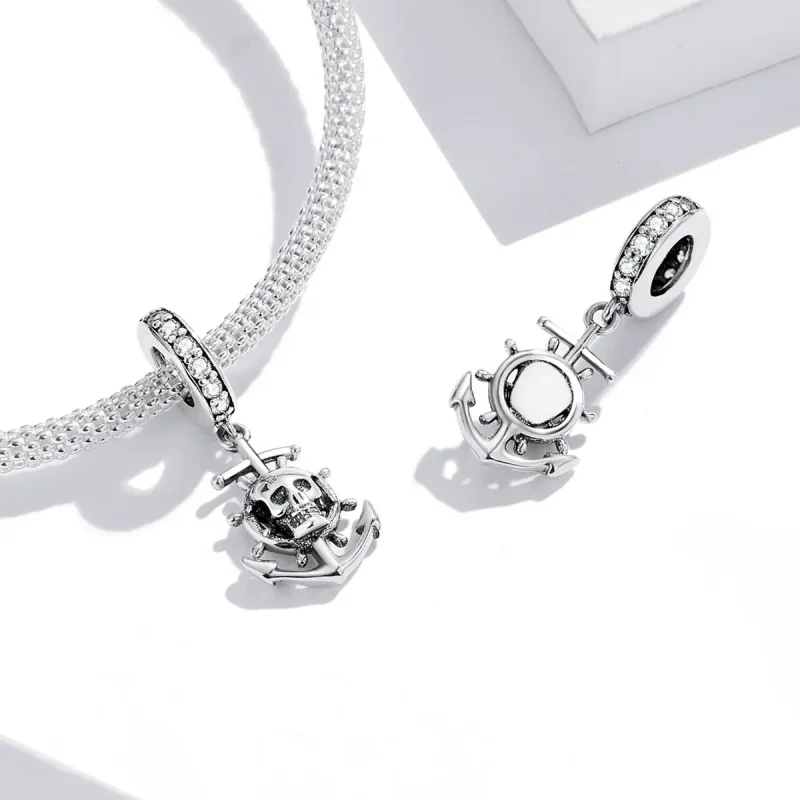 (imagine pentru) Stilul Pandora World Travel - Pandantiv cu vas pirat schelet - SCC2030 - Vizualizare 4