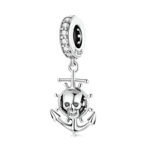 (imagine pentru) Stilul Pandora World Travel - Pandantiv cu vas pirat schelet - SCC2030
