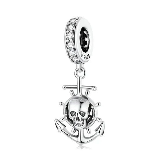 (imagine pentru) Stilul Pandora World Travel - Pandantiv cu vas pirat schelet - SCC2030