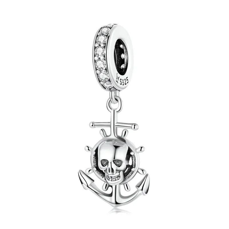 (imagine pentru) Stilul Pandora World Travel - Pandantiv cu vas pirat schelet - SCC2030