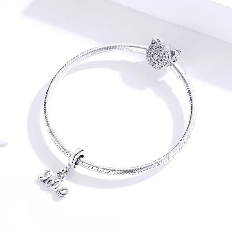 (imagine pentru) Talisman pandantiv Tip Pandora cu Aniversare 2020 din argint - SCC1354 - Vizualizare 2
