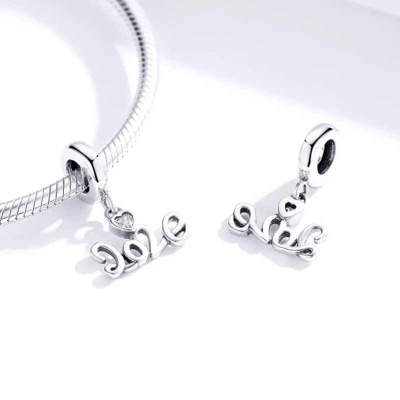 (imagine pentru) Talisman pandantiv Tip Pandora cu Aniversare 2020 din argint - SCC1354 - Vizualizare 3