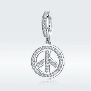 (imagine pentru) Talisman pandantiv Tip Pandora cu Anti-Război din argint - SCC1367