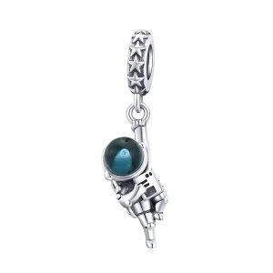 (imagine pentru) Talisman pandantiv Tip Pandora cu Astronaut din argint - BSC202