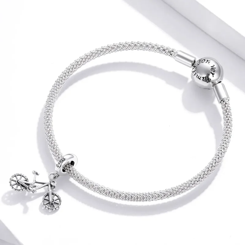 (imagine pentru) Talisman pandantiv Tip Pandora cu Bicicleta de munte din argint - BSC384 - Vizualizare 3