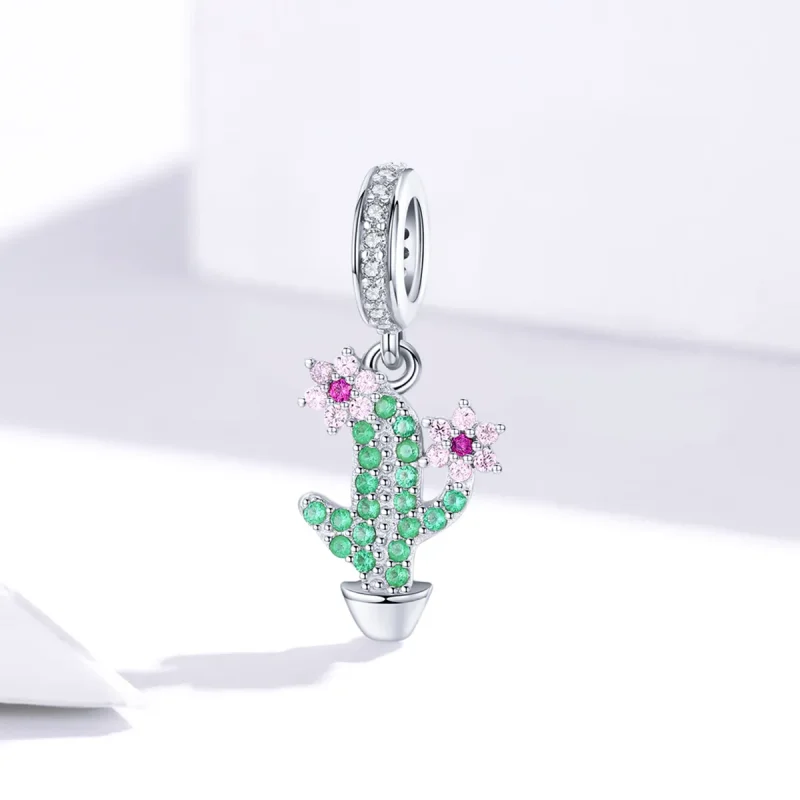 (imagine pentru) Talisman pandantiv Tip Pandora cu Cactus din argint - BSC121 - Vizualizare 2