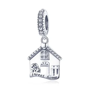 (imagine pentru) Talisman pandantiv Tip Pandora cu Casă fericită din argint - SCC913