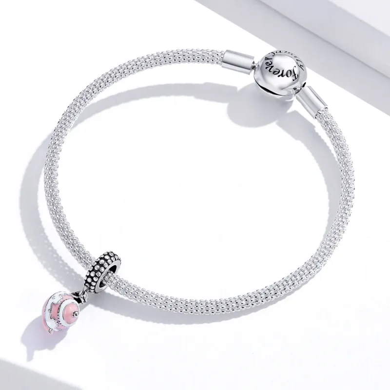 (imagine pentru) Talisman pandantiv Tip Pandora cu Ceainic clasic din argint - SCC1492 - Vizualizare 3