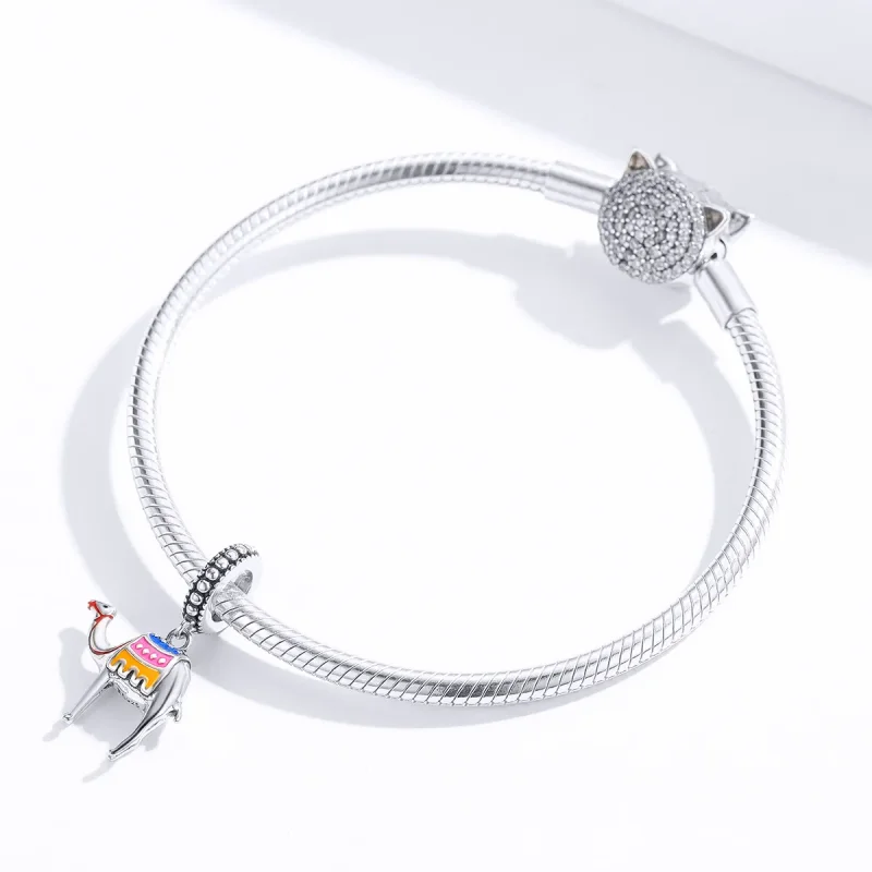 (imagine pentru) Talisman pandantiv Tip Pandora cu Cămilă din argint - SCC1376 - Vizualizare 4