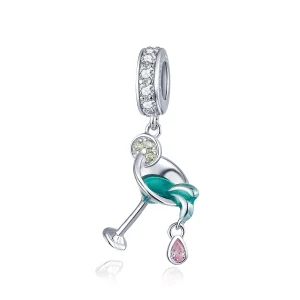 Talisman pandantiv Tip Pandora cu Cocktail de vară din argint - BSC262 (imagine pentru) Talisman pandantiv Tip Pandora cu Cocktail de vară din argint - BSC262