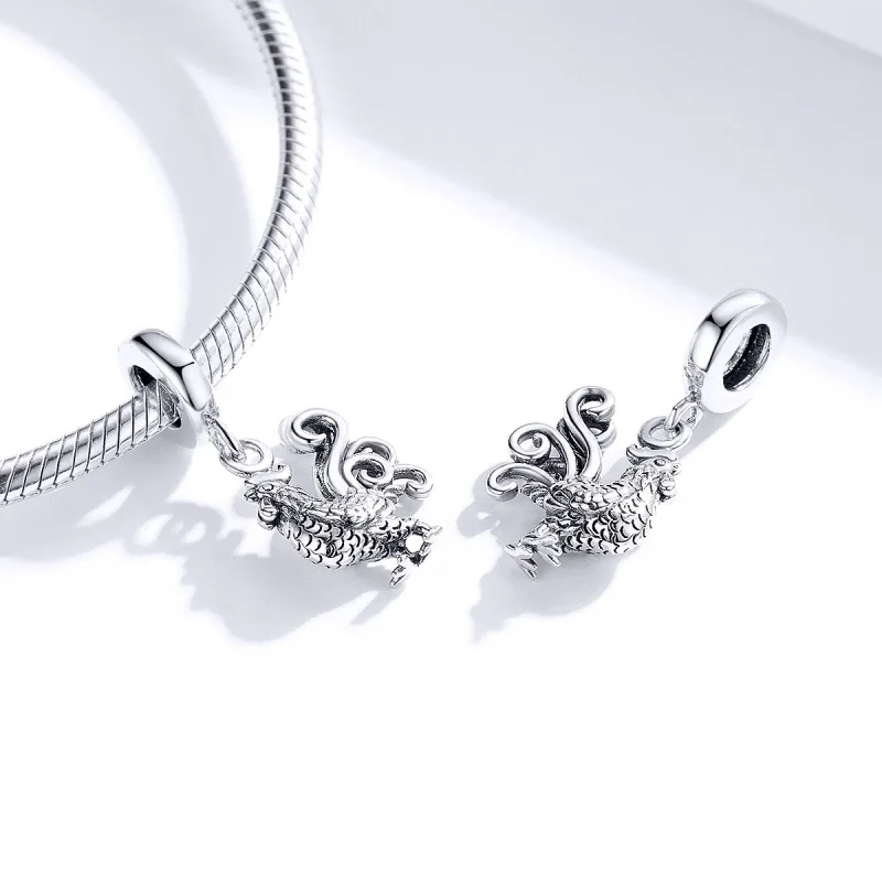 (imagine pentru) Talisman pandantiv Tip Pandora cu Cocoș curajos din argint - SCC1337 - Vizualizare 4