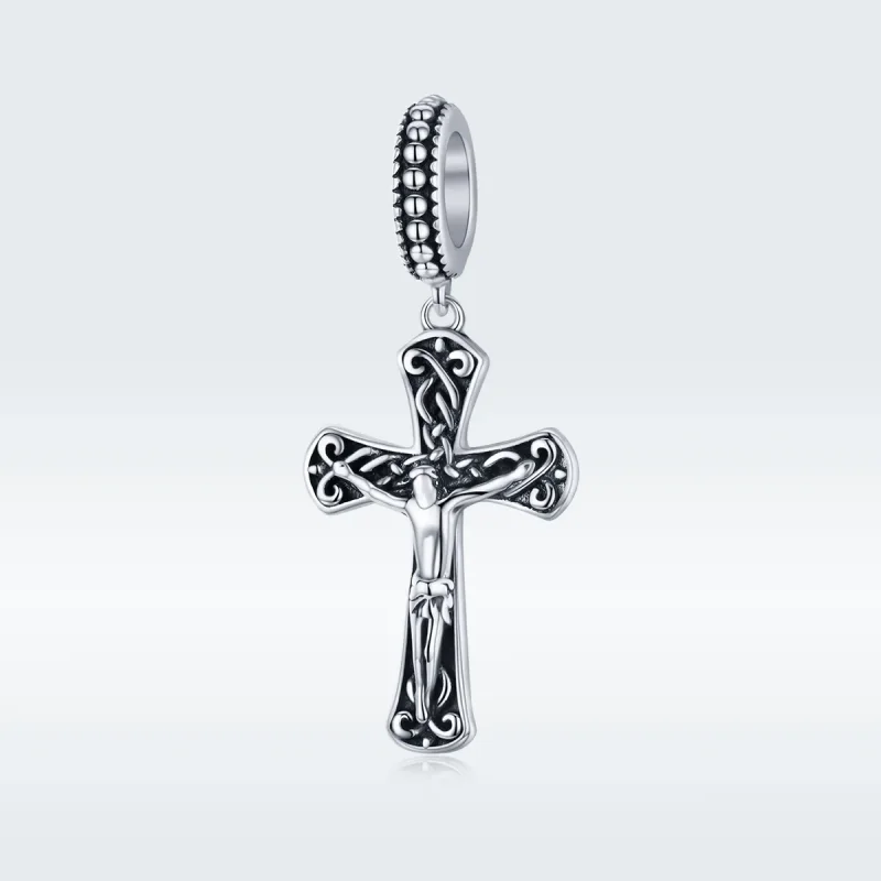 (imagine pentru) Talisman pandantiv Tip Pandora cu Crucea lui Isus din argint - SCC1407 - Vizualizare 5