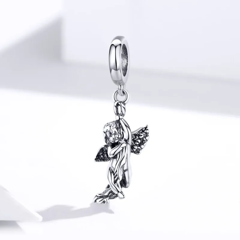 (imagine pentru) Talisman pandantiv Tip Pandora cu Cupidon din argint - SCC1405 - Vizualizare 2