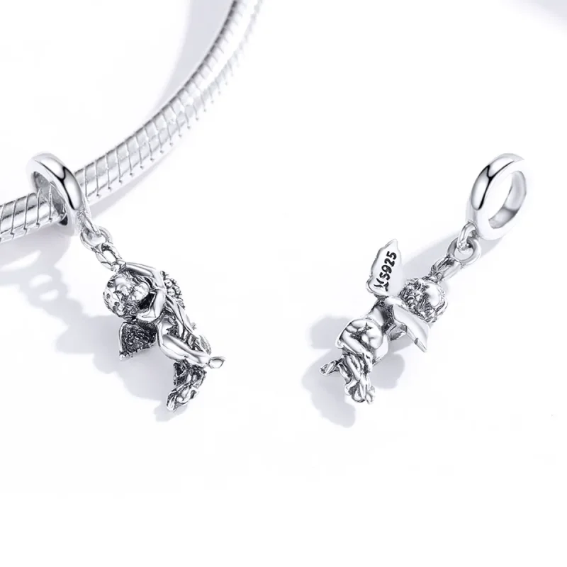 (imagine pentru) Talisman pandantiv Tip Pandora cu Cupidon din argint - SCC1405 - Vizualizare 4